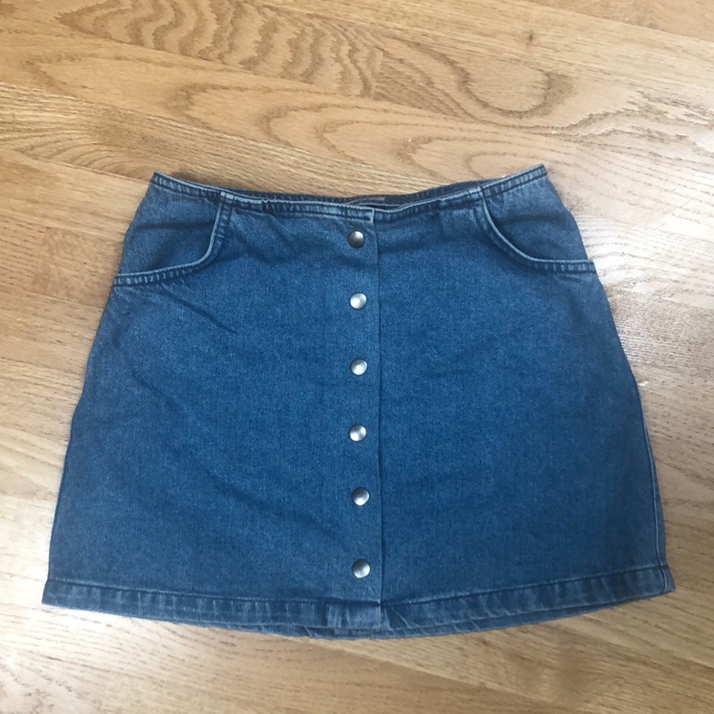 TOPSHOP Denim mini skirt